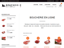Tablet Screenshot of boucherieenligne.com